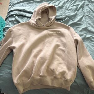 Unisex White Fox Vol 3 Cream Hoodie